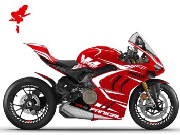 Foliendesign Panigale V4 Racing White 2022