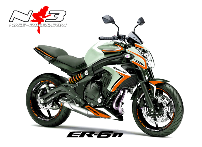 ER-6N Dekor Orange auf weißer Maschine