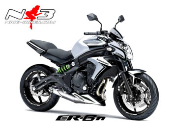 ER-6N 2105 schwarzmatt auf weißer Maschine