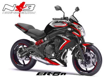 ER-6N Dekor Rot auf schwarzer Maschine