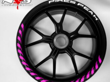 Felgendekor Typo Line 2020 mit Text-Label-Auswahl in Pretty Pink