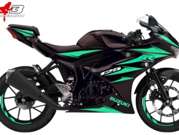 GSX-R125 mint schwarzer Maschine