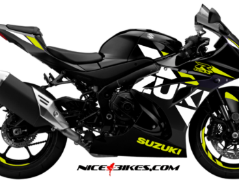 GSX-R1000 gelb auf schwarzer Maschine BJ.19