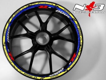 RACE Style Suzuki GSXR 1000 blaumetallic neongelb