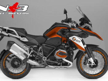 BMW GS Edition orange auf schwarzer Maschine