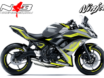 Ninja 650 Foliendekor gelb für Graue Maschine 2018-