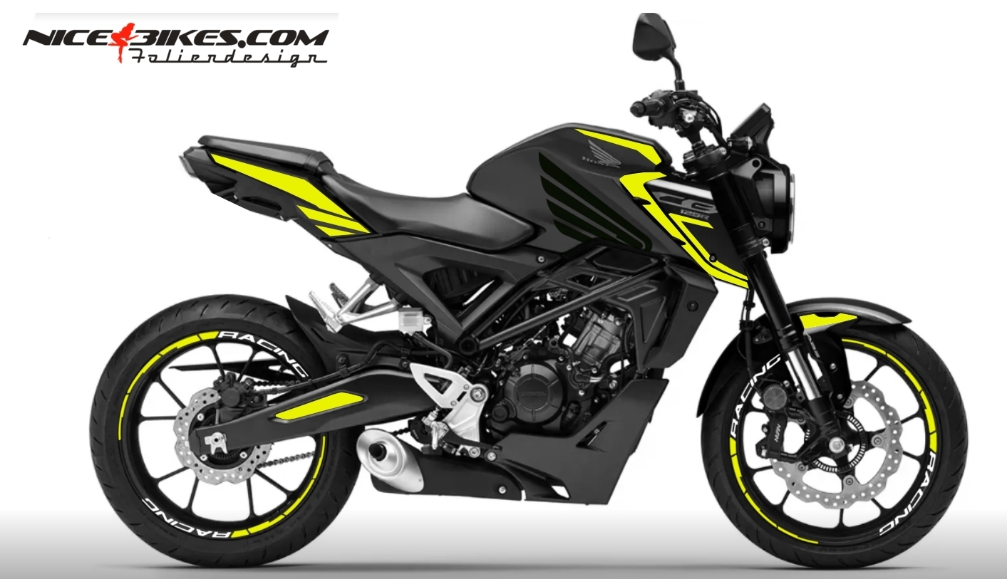 Foliendesign CB125R Hornet Yellow