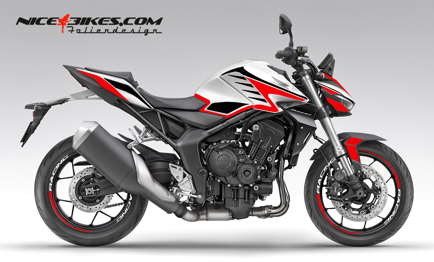 Foliendesign CB1000 Hornet Racing Red