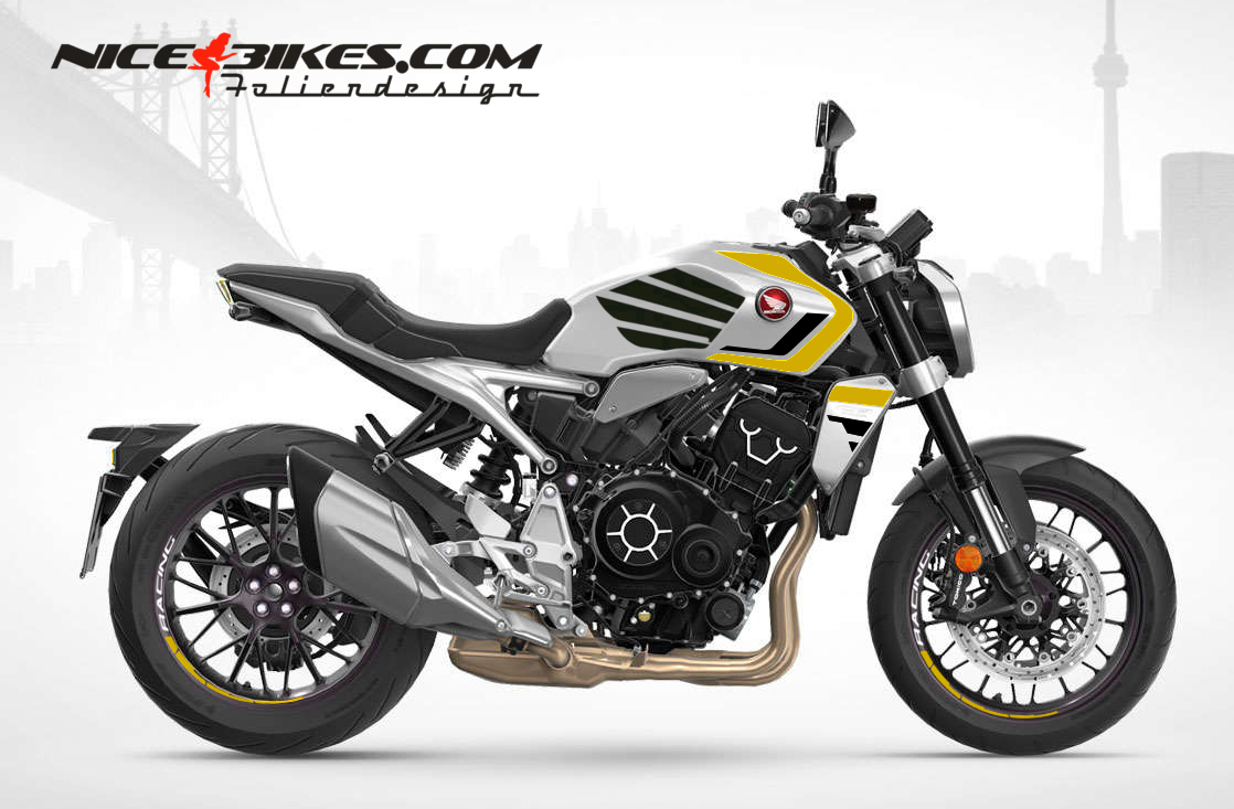 Foliendesign Honda CB1000R 2023-G Hornet Yellow