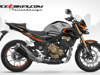 Foliendesign Honda CB500F 2023 Evil Orange