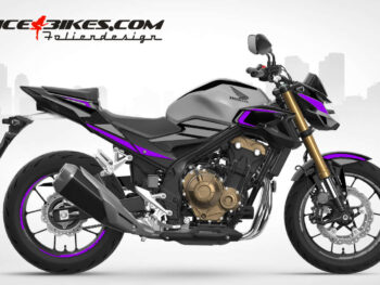 Foliendesign Honda CB500F 2023 Manga Violett