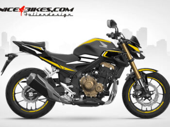 Foliendesign Honda CB500F 2023-S Hornet Yellow