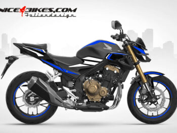 Foliendesign Honda CB500F 2023-S Racing Blue