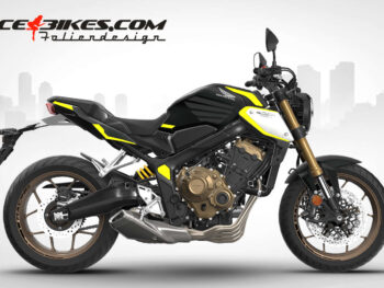Foliendesign Honda CB650R 2023 Hornet Yellow