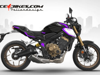 Foliendesign Honda CB650R 2023 Manga Violett