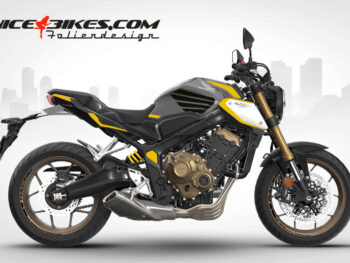 Foliendesign Honda CB650R 2023-G Hornet Yellow