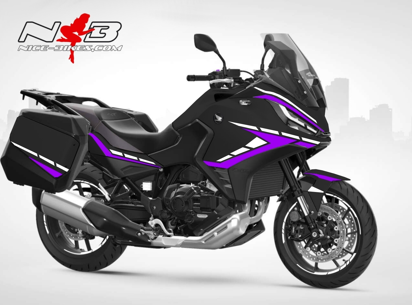 Foliendesign Honda NT1100 2023 Manga Violett
