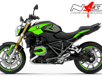 BMW R1200R Edition limegreen auf schwarzer Maschine 2018