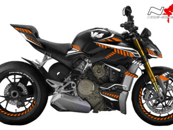 Foliendesign DUCATI Streetfighter ab 2021 Inferno Edition Evil Orange