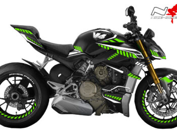 Foliendesign DUCATI Streetfighter ab 2021 Inferno Edition Lime Green