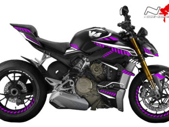 Foliendesign DUCATI Streetfighter ab 2021 Inferno Edition Manga Violett