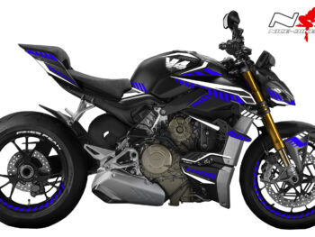 Foliendesign DUCATI Streetfighter ab 2021 Inferno Edition Racing Blue