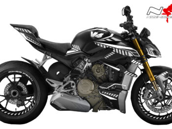 Foliendesign DUCATI Streetfighter ab 2021 Inferno Edition Racing White