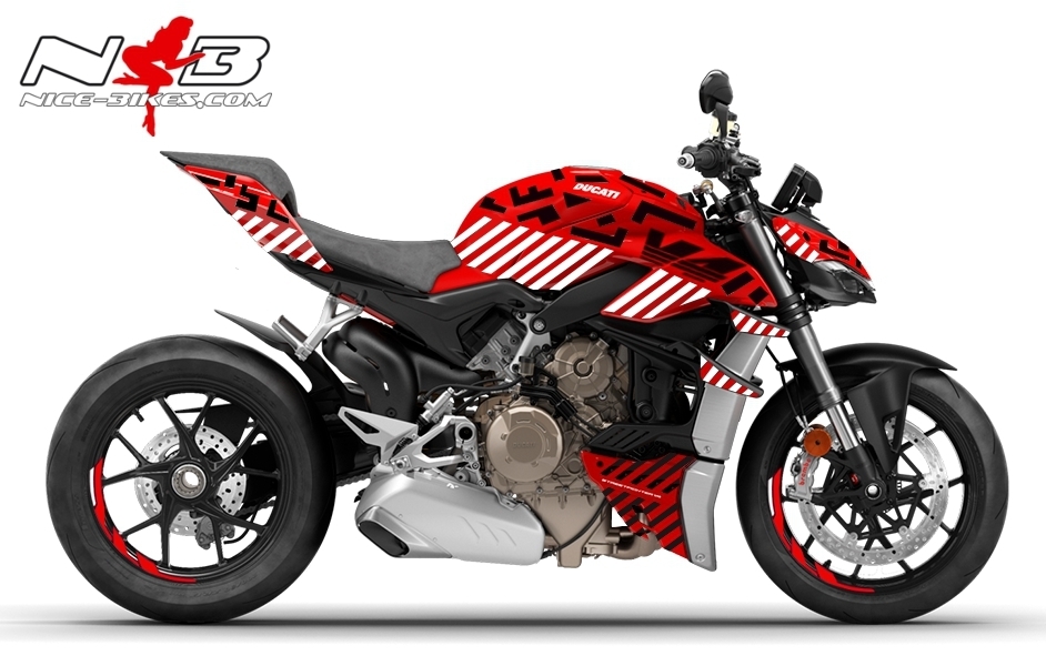 Foliendesign DUCATI Streetfighter ab 2021 Inferno Magic Black