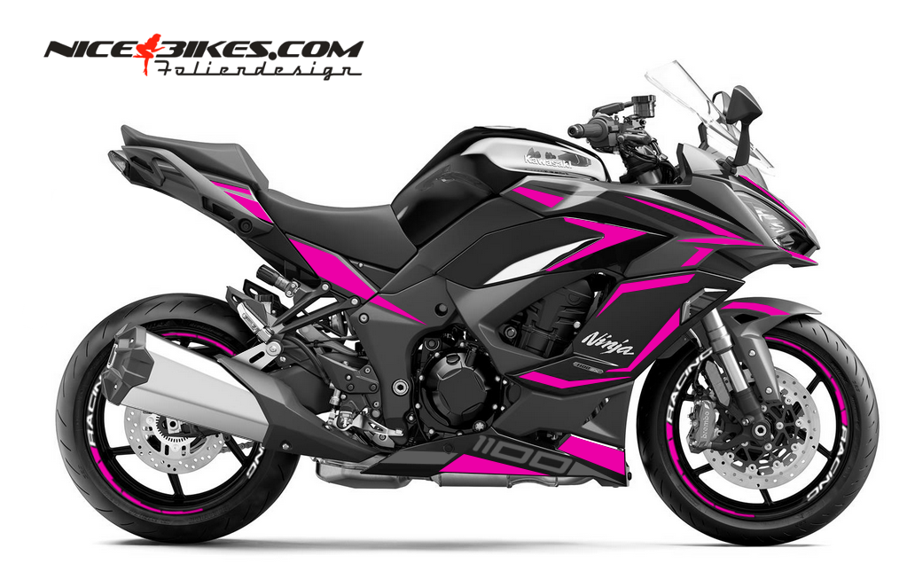 Foliendesign Ninja 1100SX 2025 Pretty Pink