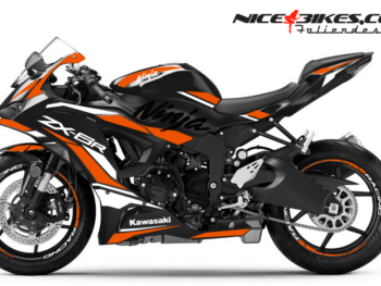 Ninja ZX-6R Foliendesign 2025-26 Evil Orange