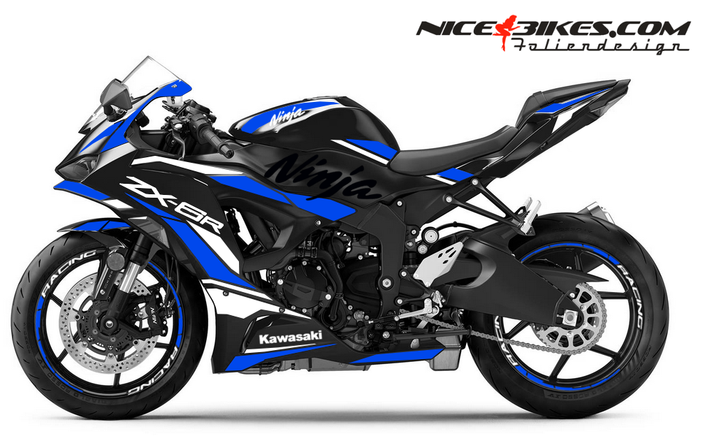 Ninja ZX-6R Foliendesign 2025-26 Racing Blue