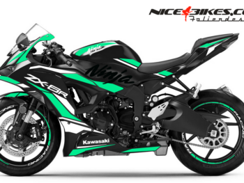Ninja ZX-6R Foliendesign 2025-26 Miami Blue