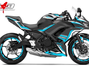 Foliendesign Ninja 650  Light Blue