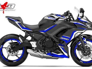 Foliendesign Ninja 650  Racing Blue
