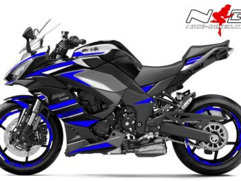 Foliendesign Kawasaki Z1000SX Racing Blue
