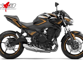 Foliendesign Kawasaki Z650 Bj. 2021 Olympic Gold