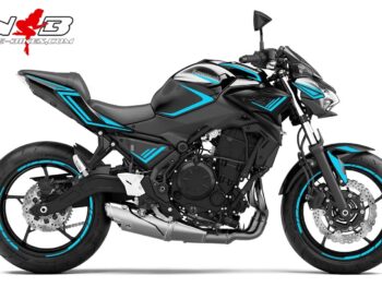 Foliendesign Kawasaki Z650 Bj. 2021 Light Blue