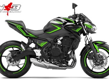Foliendesign Kawasaki Z650 Bj. 2021 Lime Green