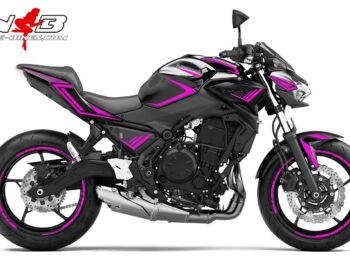 Foliendesign Kawasaki Z650 Bj. 2021 Pretty Pink