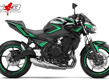 Foliendesign Kawasaki Z650 Bj. 2021 Miami Blue
