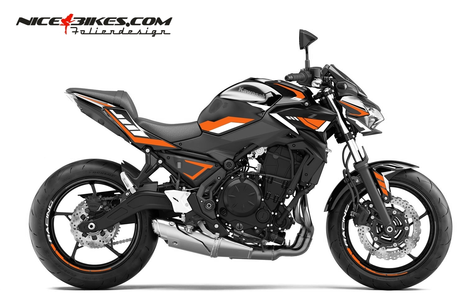 Foliendesign Kawasaki Z650 Evil Orange