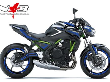 Foliendesign Kawasaki Z650 Bj. 2020 Racing Blue