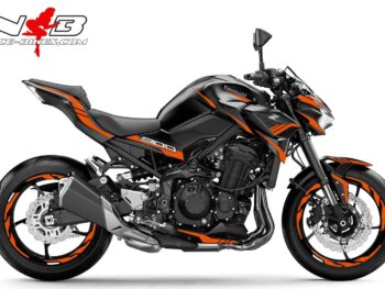 Foliendesign Kawasaki Z900 Bj. 2020 Evil Orange