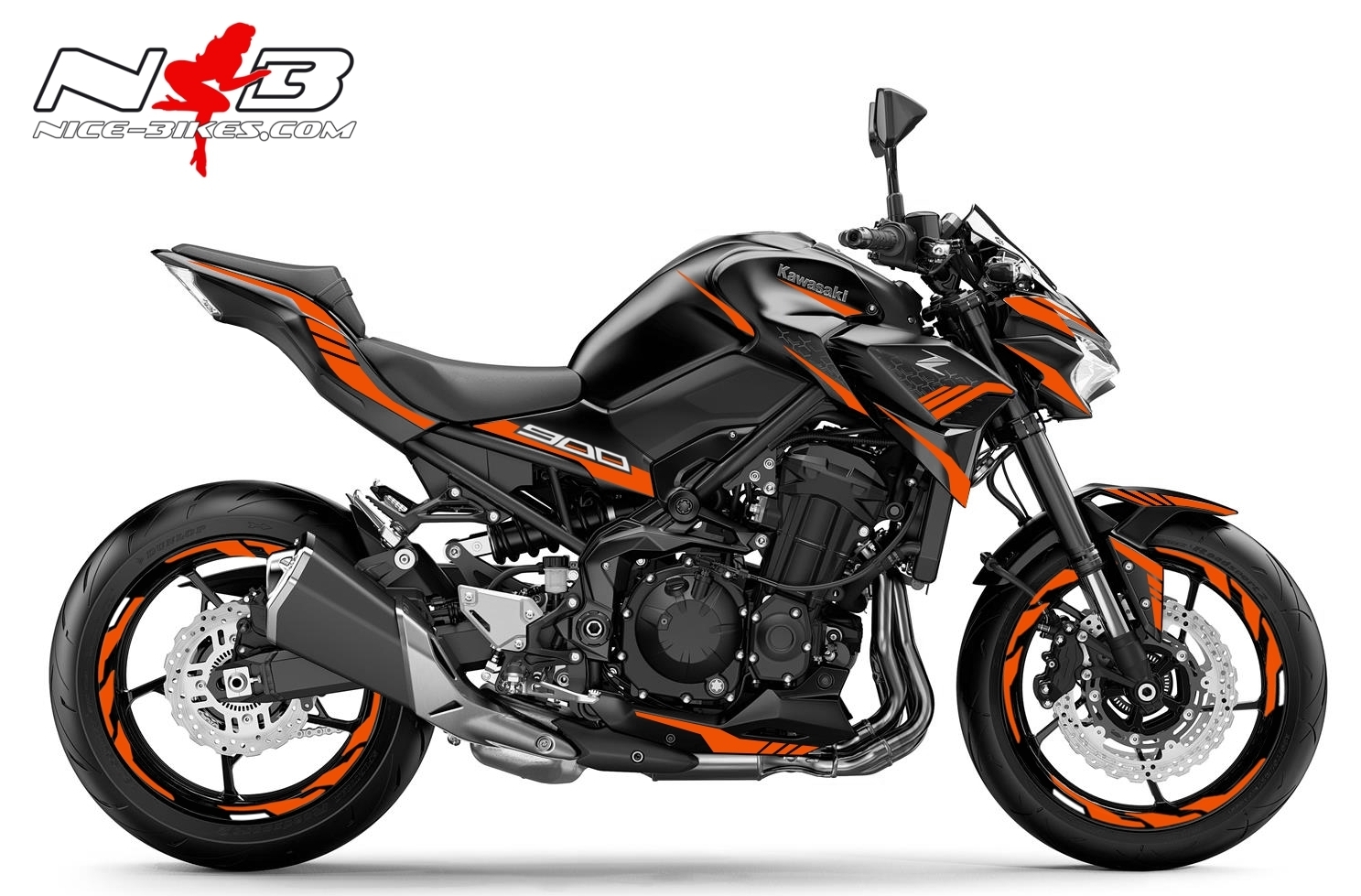 Foliendesign Kawasaki Z900 Bj. 2020 Evil Orange