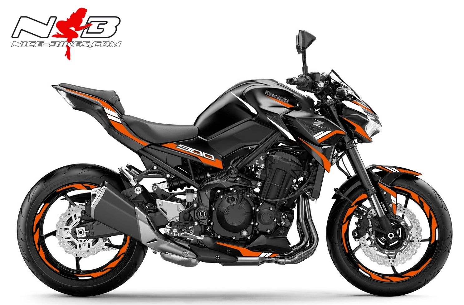 Foliendesign Kawasaki Z900 Bj. 2020 Evil Orange