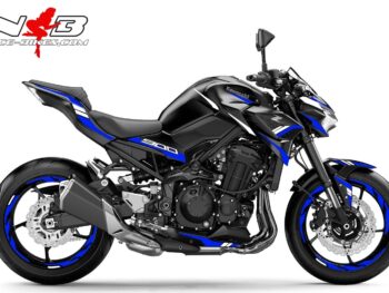 Foliendesign Kawasaki Z900 Bj. 2020 Racing Blue