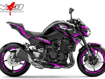 Foliendesign Kawasaki Z900 Bj. 2020 Pretty Pink