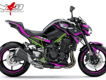 Foliendesign Kawasaki Z900 Bj. 2021-22 Pretty Pink