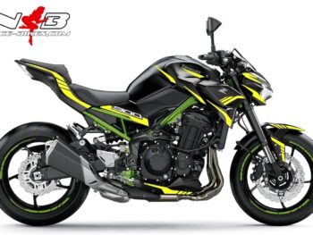 Foliendesign Kawasaki Z900 Bj. 2021-22 Hornet Yellow
