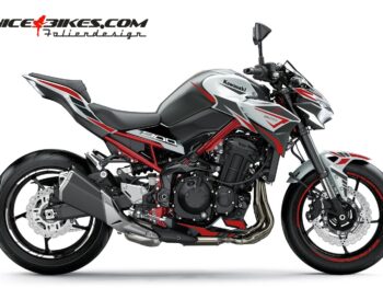Foliendesign Kawasaki Z900 Bj. 2021-22 Racing Red